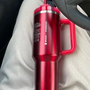 Stanley + Starbucks red cherry cup
